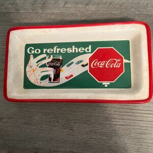Coca Cola Glass Rectangle Dish